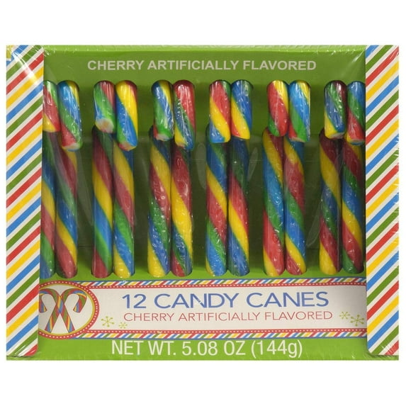 BCL Cherry Flavored Candy Canes 3 Packs (12 Ct. Box) for Kids, Birthday Party, Valentine, Eastern & CUSTOM Storage Carrier with Free Swiss Miss Marshmallow Hot Cocoa Mix