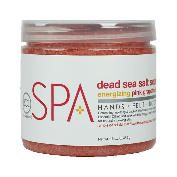 BCL SPA Dead Sea Salt Soak Energizing Pink Grapefruit, 16 oz.