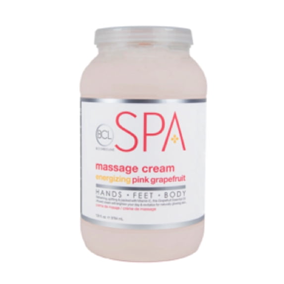 BCL Spa Organic Pedicure Massage Cream Pink Grapefruit 128oz / 1 Gallon