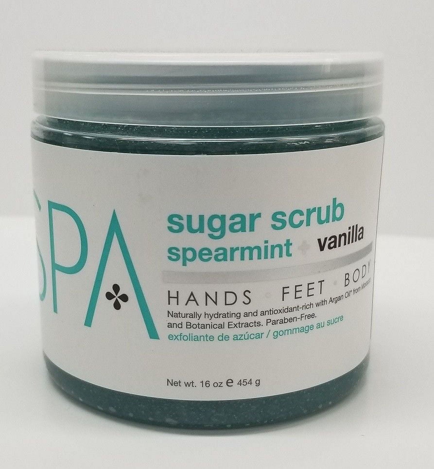 BCL Spa Sugar Scrub 16 oz 100 Organic (Spearmint + Vanilla)