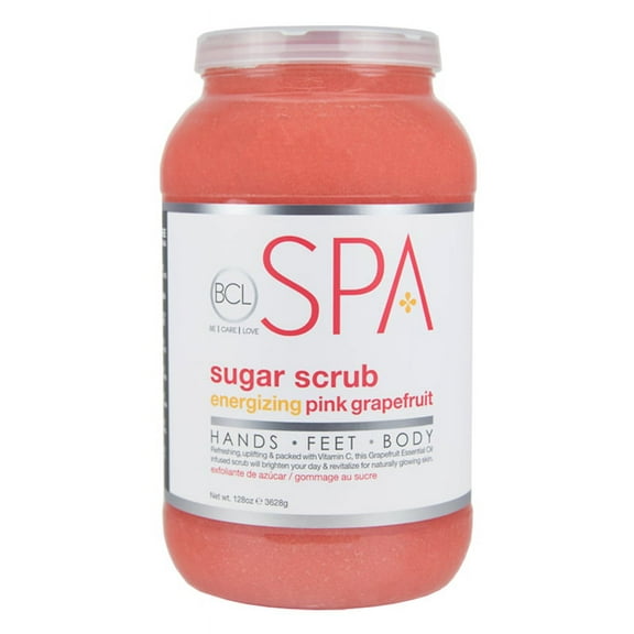 BCL Spa Sugar Scrub Energizing Pink Grapefruit 128 oz