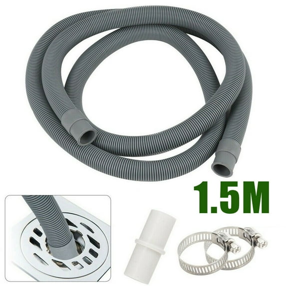 BCLONG 1/1.5/2M Universal Washing Machine Dishwasher Drain Waste Hose Extension Pipe