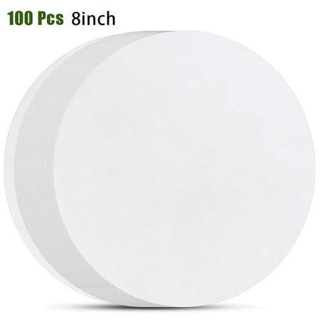 BCLONG 100Pcs Air Fryer Parchment Paper Baking Paper Liners Round for Cake Pans BBQ, 8 inch