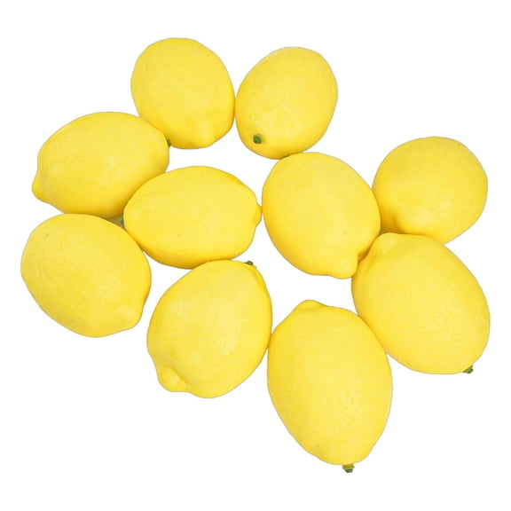 BCLONG 10pcs Faux Limes Lemons Decorative Foam Artificial Simulation Fruit Home Decor
