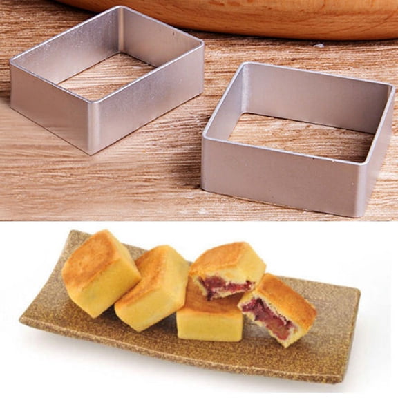 BCLONG 10pcs Stainless Steel Pineapple Cake Biscuit Cutter Bread for Mold Press Stamp