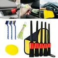 thumbnail image 1 of BCLONG 11Pcs Car Detailing Brush Kit Boar Hair Auto Interior Wheel Gap Cleaning Tool, 1 of 9