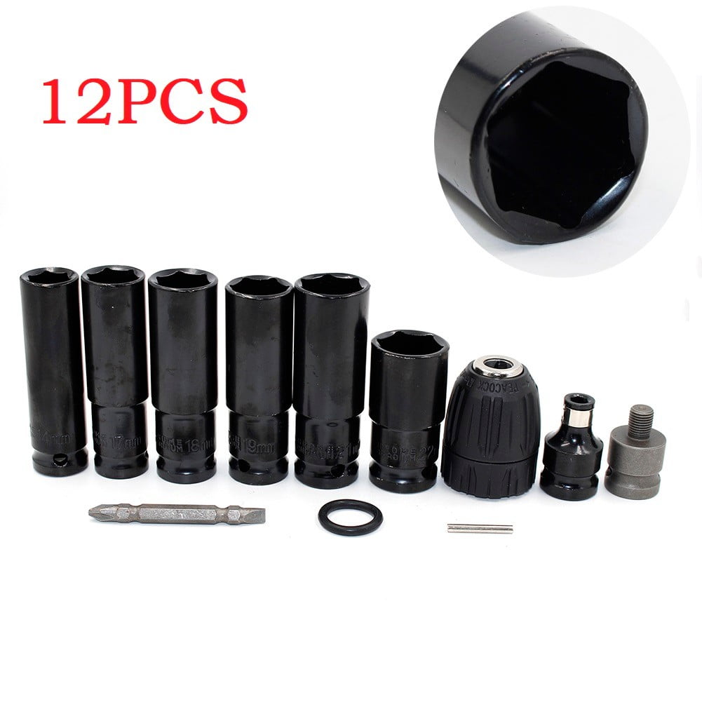 BCLONG 12PCS Electric Wrench Screwdriver hex socket head Kits for