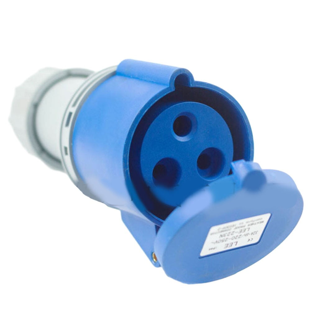 BCLONG 16A 3Pin Blue Waterproof Industrial Plug And Socket Male/Female ...