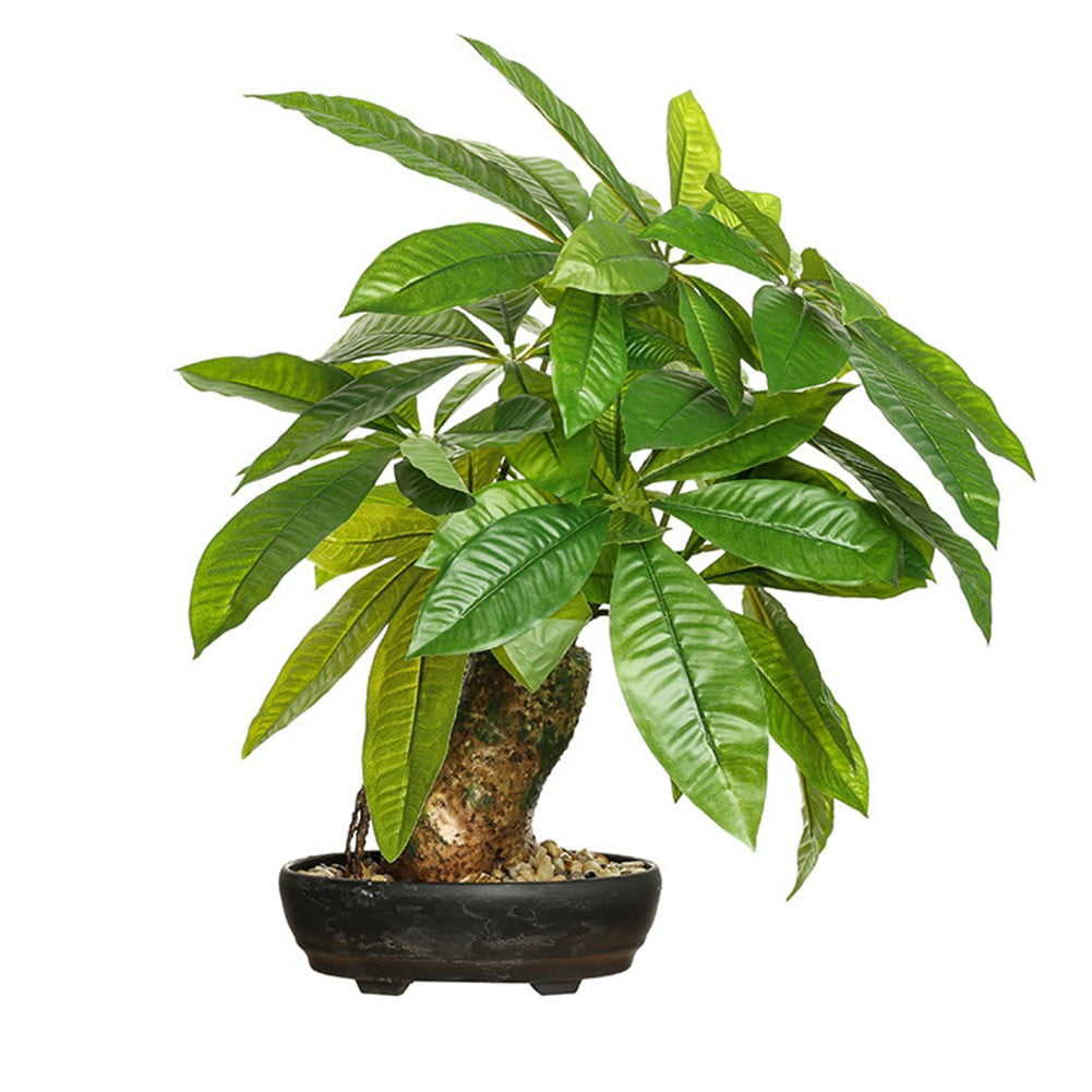 BCLONG 17In Fake Money Tree Plant Indoor Potted Plants Artificial Money