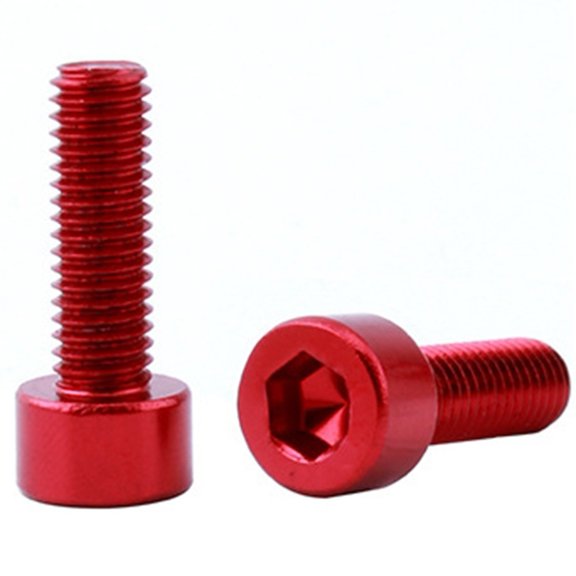 BCLONG 2pcs Bicycle Water Bottle Cage Bolts Bike Holder Screws Hex-headed M5*15mm