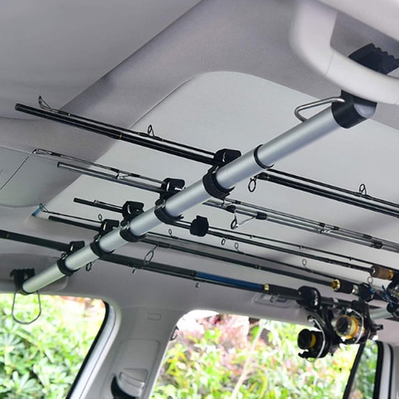 BCLONG 2pcs Fishing Car Organizer Rod Holder Belt Rod Fixed Strap Carrier For Truck SUV