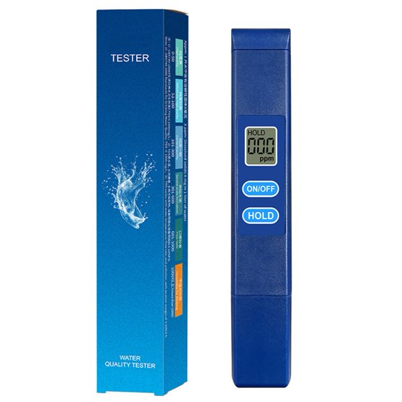 BCLONG 2pcs Water Quality Tester Meter Digital Water Tester 0-9990 ppm Portable Testing