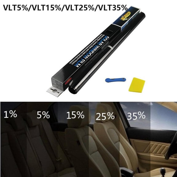 BCLONG 300mm*5m Car Home Tint Film Black Roll 5% To 35% VLT Tinting Tools Kit
