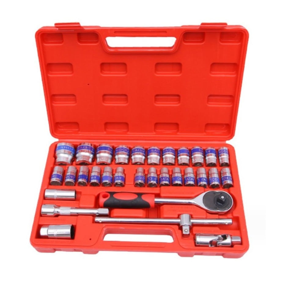 BCLONG 32PCS 1/2 inch Ratchet Socket wrench Hevy Duty Manual Impact