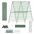 BCLONG 48 x 48 Inch Foldable Cucumber Trellis for Raised Bed AFrame