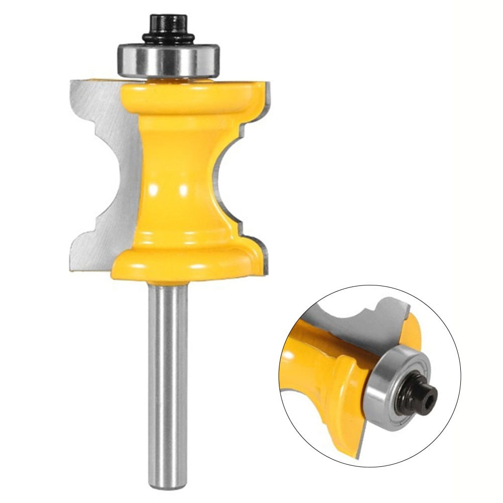BCLONG Bullnose Bead Column Face Molding 1/4 Inch Shank Router Bit For