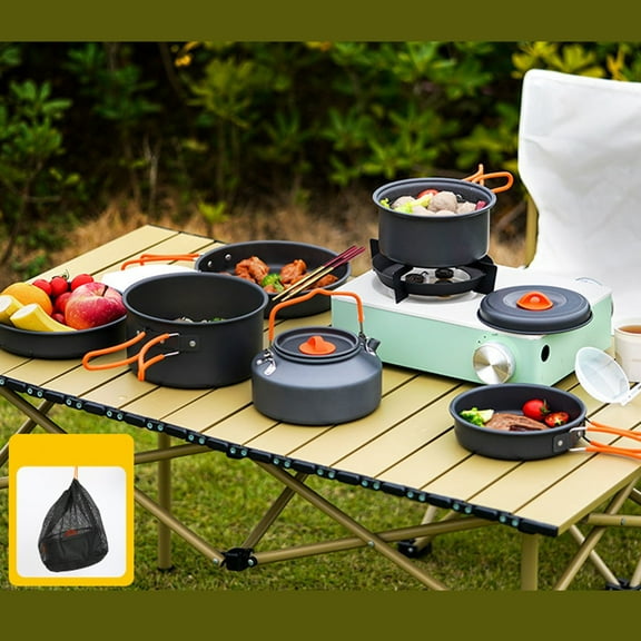 widesea Camping Cookware Outdoor Pot Pan Cooking Equipment Heat ...