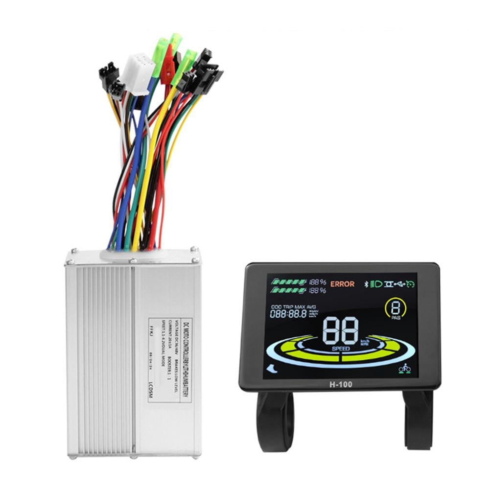 Conversion Kit Screen Models BCLONG EBike Conversion Kit Brushless Controller and H-100 Color Screen ...