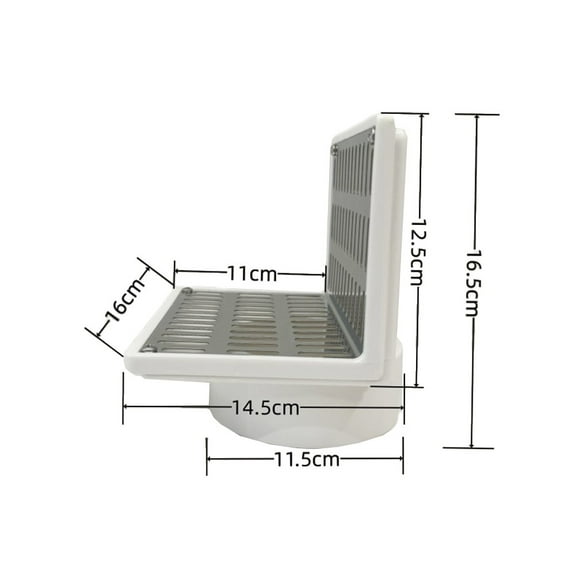 BCLONG Floor Waste Drain Trap Floor Side Drain Cover Gutter Protector Anti-Blocking