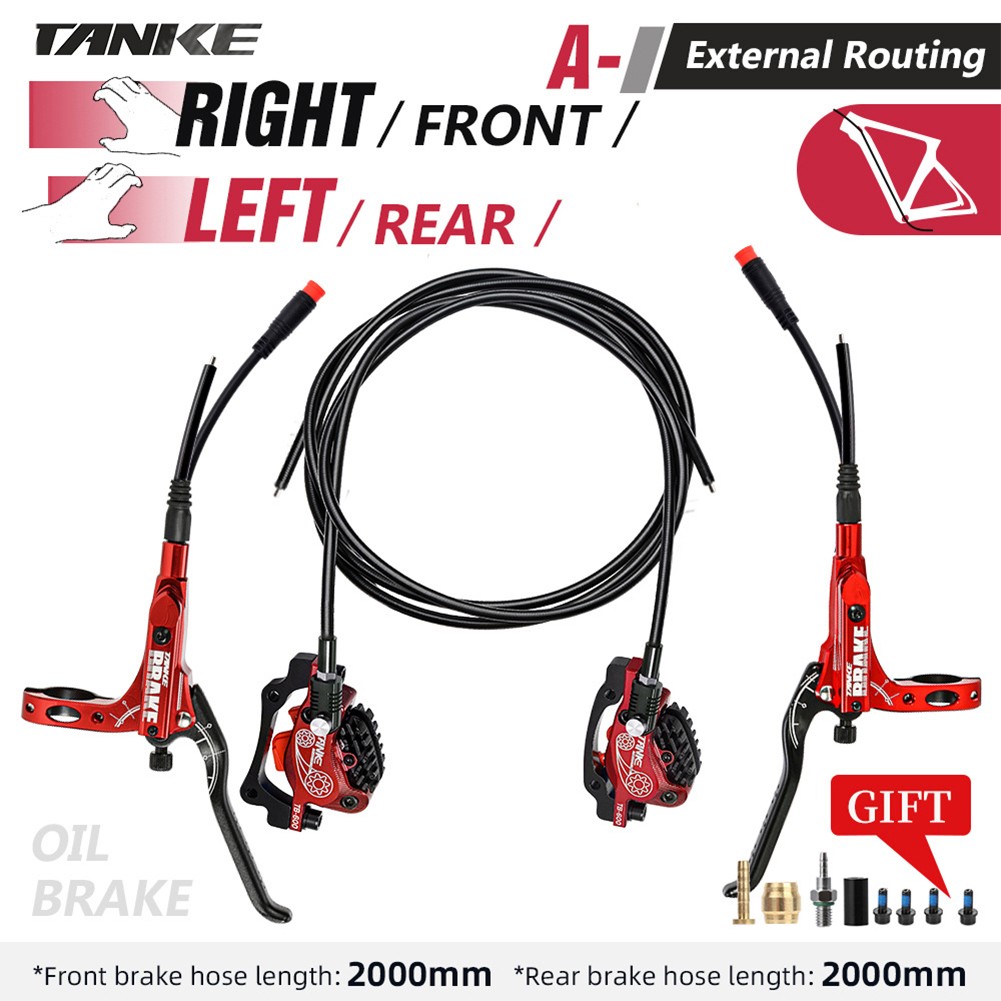 BCLONG MTB 4 Piston Electric Disc Brake Electric Bicycle Scooter Power