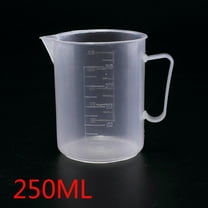 BCLONG Measuring Jug Plastic Beaker Transparent Measuring Cup Resistant, 250 ml