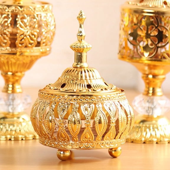 BCLONG Metal Decorative Arabian Bakhoor Incense Burner Mabkhara Censer Candle Holder