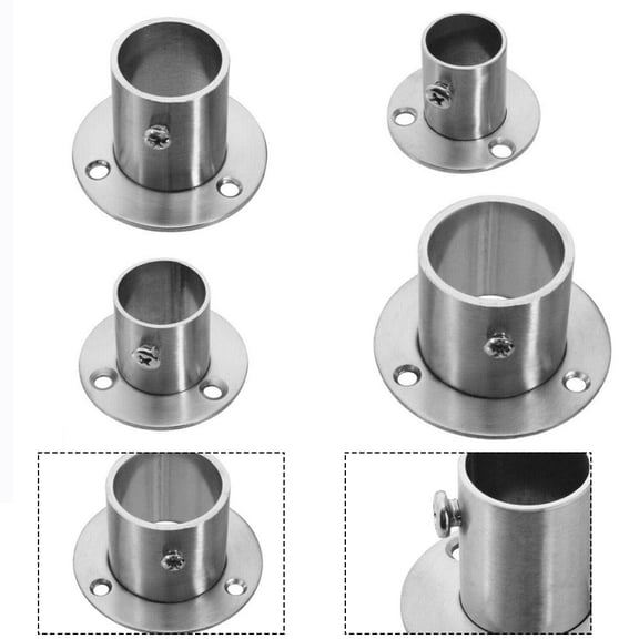 BCLONG Polished Thicken Stainless Steel Flange Connection Wall Anchor Wall Flange