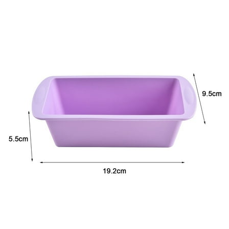 BCLONG Silicone Baking Rectangle Cake Pans Mini Loaf Pan Bread Toast Kitchen