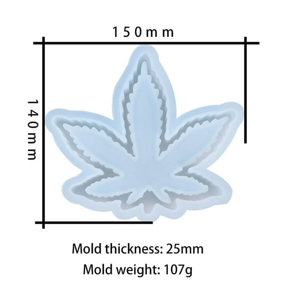 BCLONG Silicone Resin Mould Leaves Epoxy Coaster Ashtray DIY Making Craft Mould Tool