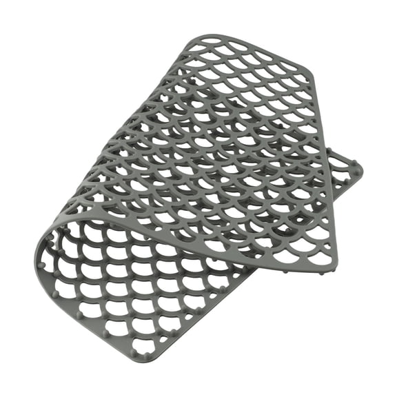 BCLONG Silicone Sink Mat, Kitchen Sink Protector Grid for Bottom of Center Drain Sink