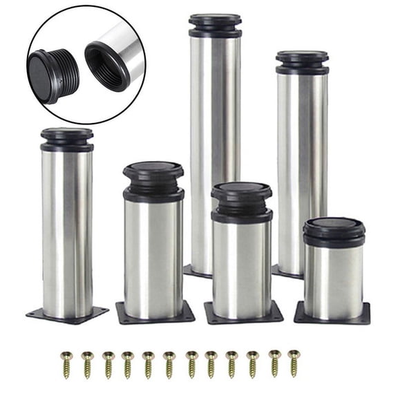 BCLONG Stainless Steel Furniture Leg Cabinet Table Sofa Bed Table Foot 5-15cm