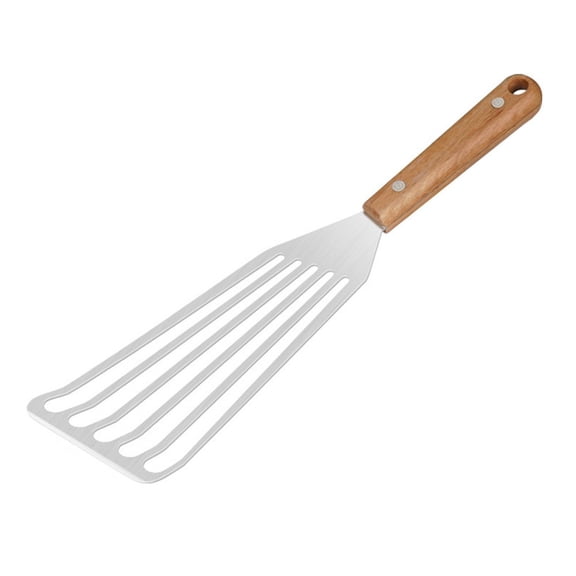 BCLONG Title: Stainless Steel Fish for Turner with WoodenPlastic Handle, for