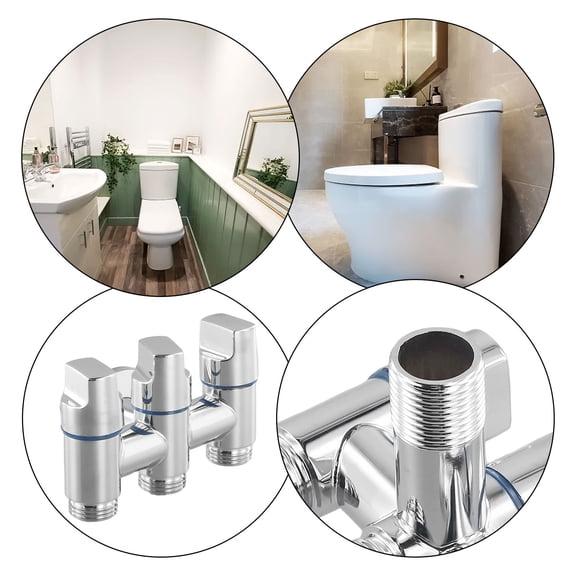BCLONG -inlet and three-outlet angle valve three-way multi-function diverter valve