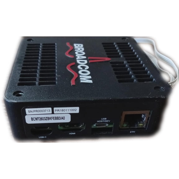 BCM72603ZBKFEBB3/A0 Module BT Pair, WIFI, WPS, STDBY, PWR ACT, SDIO, SD Card, Usb, Hdmi, Usb Host/Dev, Eth BCM72603ZBKFEBB3 BCM972604BUSFF SN:PR0003713 PR180111002