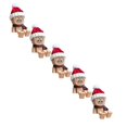 thumbnail image 1 of BCMMKLPP Chrismas Shaking Wooden Man Figurine, Charming Little Wood Figure That Sways, Shaking Feet Wooden Doll for Car Dashboard with 12pcs Magnetic Expressions, Funny Desktop Decor(Style4-Khaki), 1 of 5