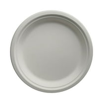 BCMMKLPP Clearance! Compostable Paper Plates Heavy Duty 50 Pack Biodegradable Disposable Plates Disposable Dinner Plates Made Of Natural Sugarcane Wheat ，Microwave