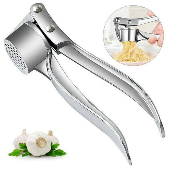 BCMMKLPP High Effective Garlic Press With Studs, Heavy Duty Garlic Mincer, Easy to Squeeze and Clean, Rust Proof & Dishwasher Safe, Ginger Crusher