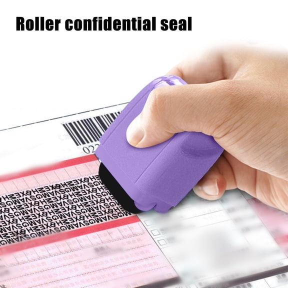 BCMMKLPP Identity Theft Protection Roller Stamps Wide Kit - Confidential Roller Stamp, Anti Theft, Privacy & Security Stamp, Designed for ID Blackout Security