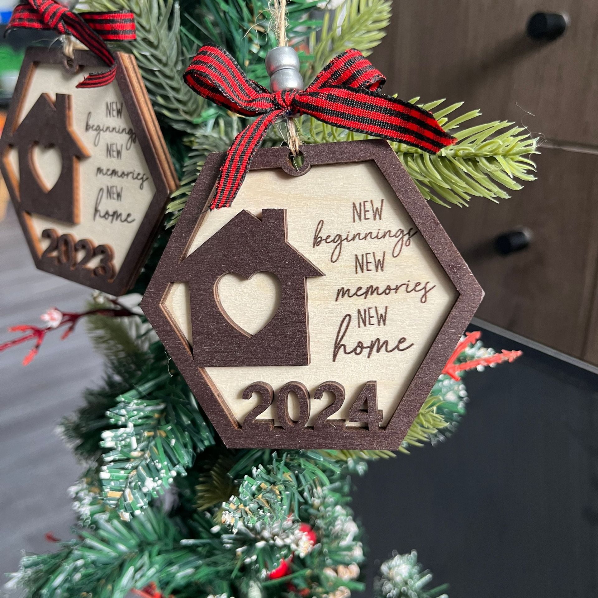 BCMMKLPP New Home Ornament 2024 House Warming Gifts New Home