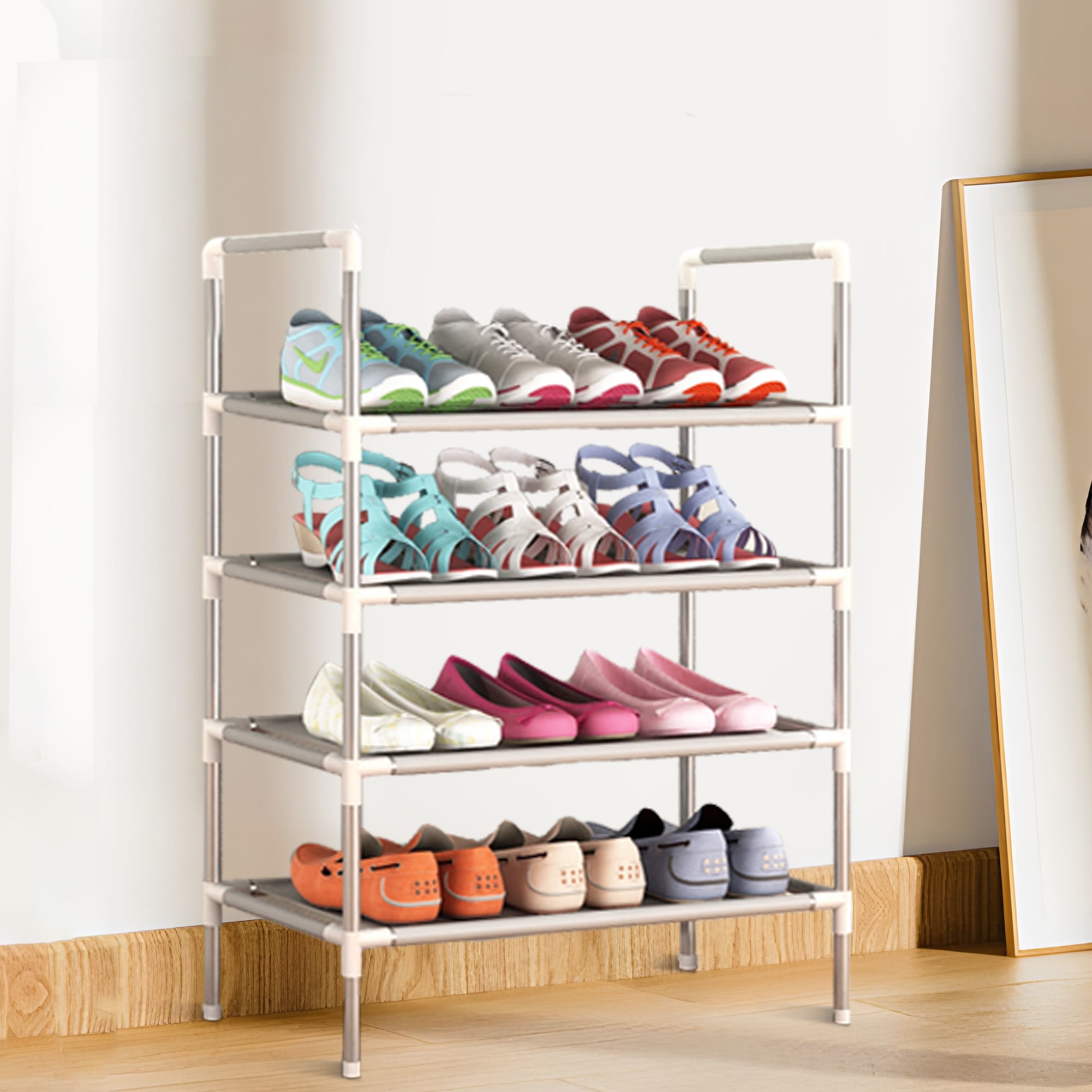 Walmart tall shoe rack hotsell