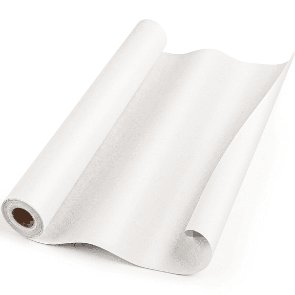 BCOOSS Kraft Paper Roll - 17.3" x 1200" (30') Perfect for Gift Wrapping,Banner,Craft Packing, Moving, and Pattern Making,White