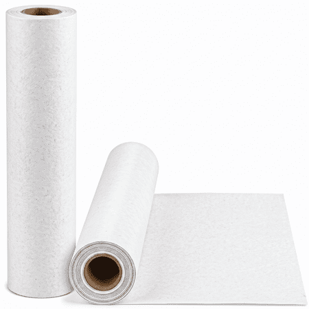 BCOOSS Kraft Wrapping Paper Roll 15"*1200"(100') for Banner Craft Gift Poster Packing Shipping Moving,White