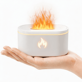 BCOOSS Mini Essential Oil Diffuser for Home Aroma Air Aromatherapy Diffuser and Humidifier with 7 LED Lights,White
