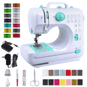 BCOOSS Sewing Machine for Beginner Multi-Functional Portable Machine with 12 Built-in Stitches Green
