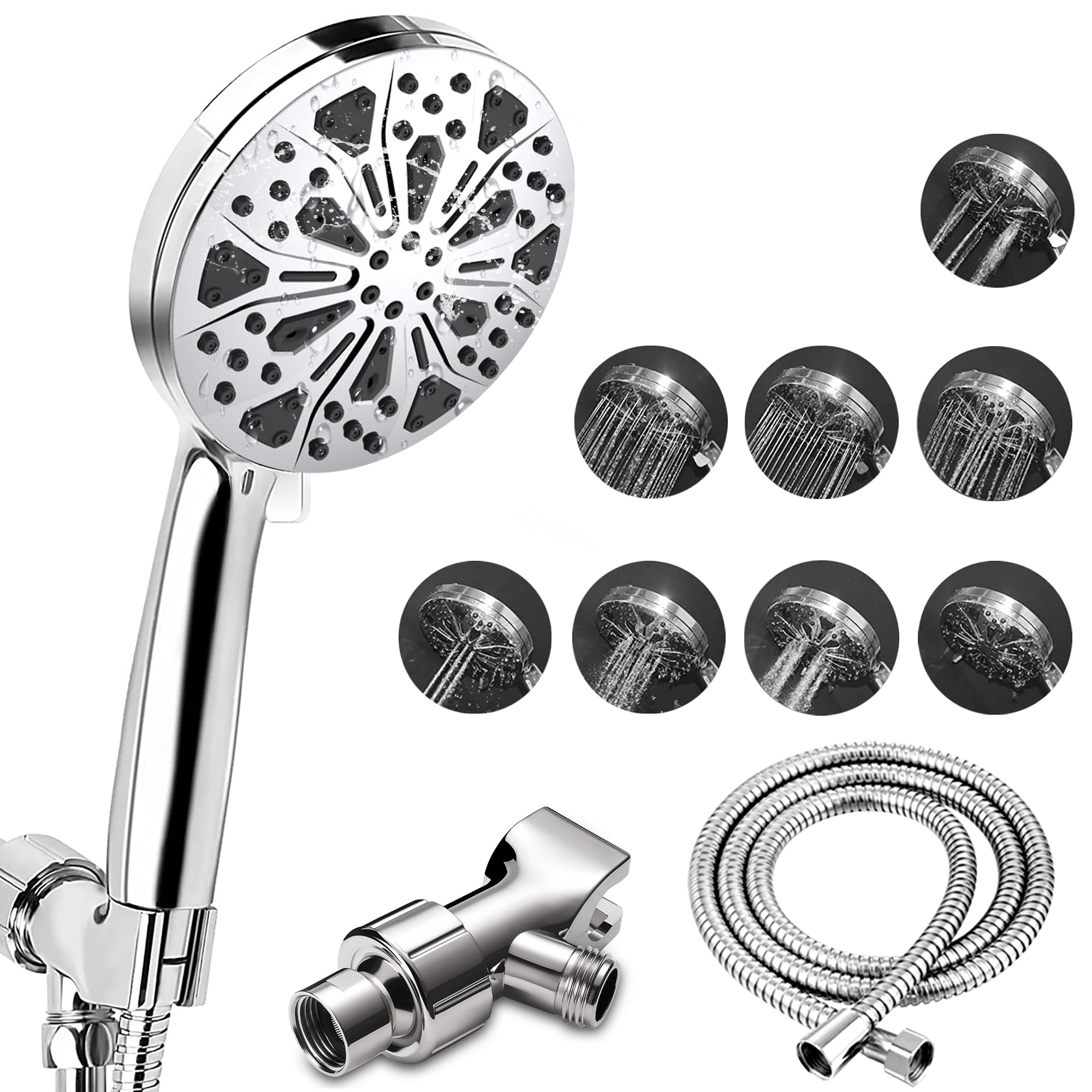 BCOOSS Shower Head with Handheld,High Pressure Filtered Shower Heads with Long Hose for Bathroom