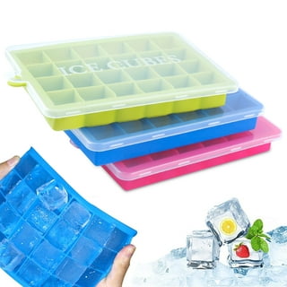 Mini Fridge Ice Tray Ice Ice-cut37 Molds Ice Rubber With 14 Cubes Set  Covered Flexible St Tray Plastic Ice Kitchen，Dining & Bar