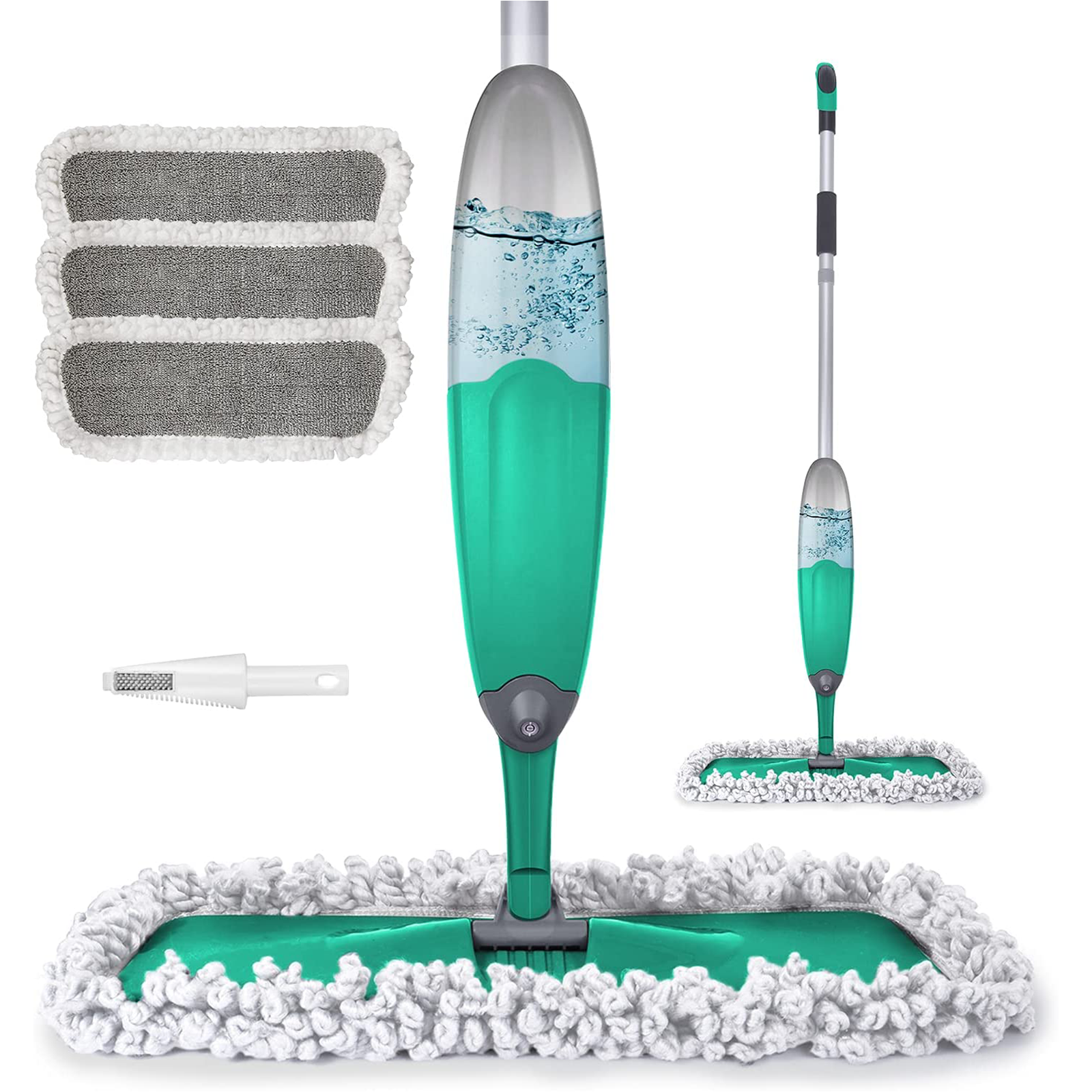 Telescopic Mini Microfiber Mop, Rotatable Triangle Lazy Cleaning Mop Dust Mop for Clean Roofs