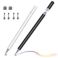 thumbnail image 1 of BCOOSS Universal Stylus Pen for Tablets Touch Screen 2 in 1 Digital Pencil Compatible for Cell Phone（2 Pcs, Silver+Black), 1 of 7