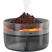 BCOOSS Essential Oil Diffuser Volcano Aromatherapy Fragrant Oil Air Humidifier for Large Room Home,Black