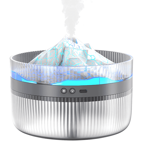 BCOOSS Essential Oil Diffuser Snow Mountain Aromatherapy Fragrant Oil Air Humidifier for Large Room Home ,White